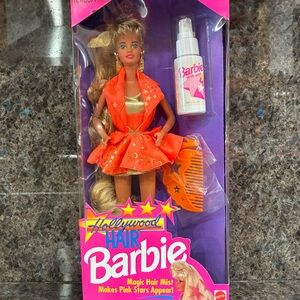 NRFB Barbie Hollywood Hair Teresa Doll in Gold and Orange